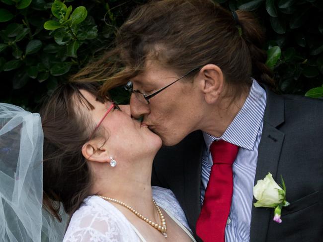 Jack and Toni Osborne Richardson get married at St Paul s Church Bristol See SWNS story SWBIG A homeless Big Issue seller got married yesterday Sat to a woman he asked for money while begging Jack Richardson 37 first met wife to be Toni Robinson two years ago as she passed his regular spot When she said she had nothing to give him generous Jack gave HER 50p for her electricity meter so she wouldn t have to spend Christmas in the dark Over the next year Toni 47 regularly walked past his Big Issue pitch outside a central Bristol coffee shop and they became close friends