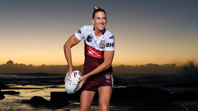 Queensland captain Ali Brigginshaw can’t wait for this year’s Origin match at Sunshine Coast Stadium. Picture: Nathan Hopkins/NRL Photos