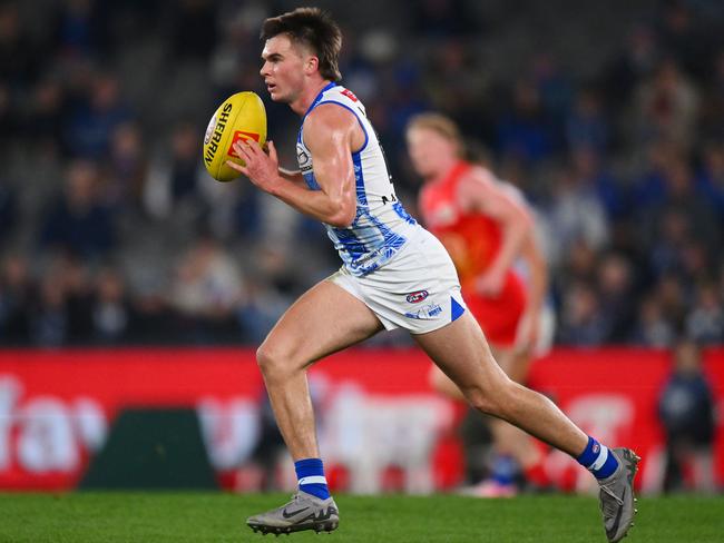 Roos young gun Colby McKercher was back in a big way. Picture: Morgan Hancock/AFL Photos