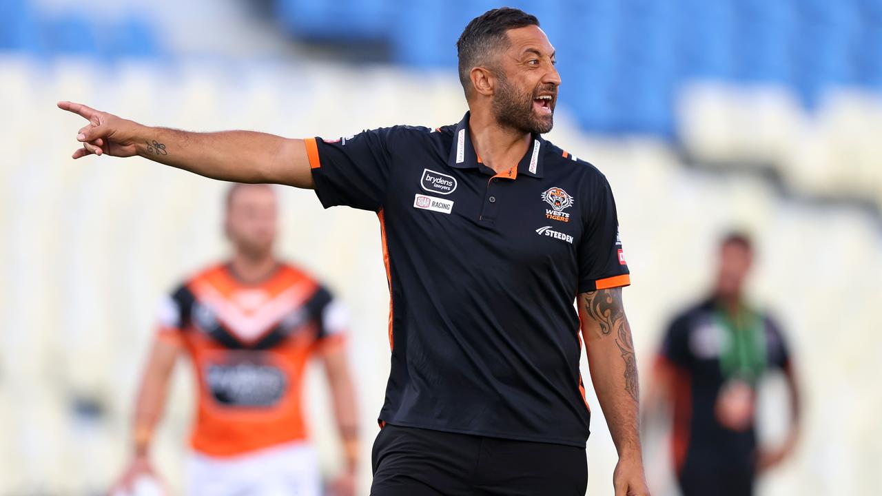 Club legend Benji Marshall has been rushed into the head coaching role after another tough year for the Tigers. Picture: NRL Photos