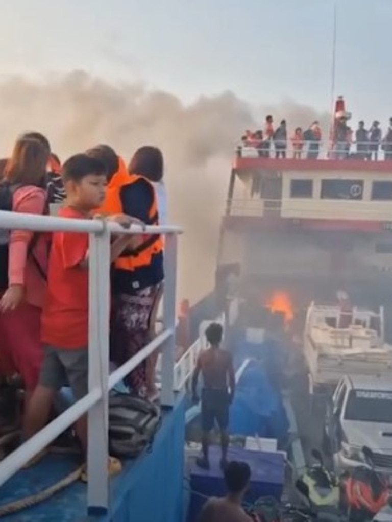 The ferry had 97 Thai and foreign passengers on board at the time. Picture: Viral Press