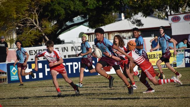 Renouf Shield action: Keebra Park v Palm Beach Currumbin.
