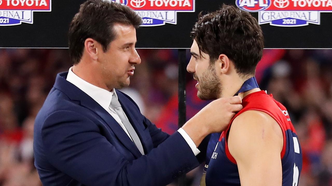 Christian Petracca was a worthy winner of the Norm Smith Medal. (Photo by Michael Willson/AFL Photos via Getty Images)