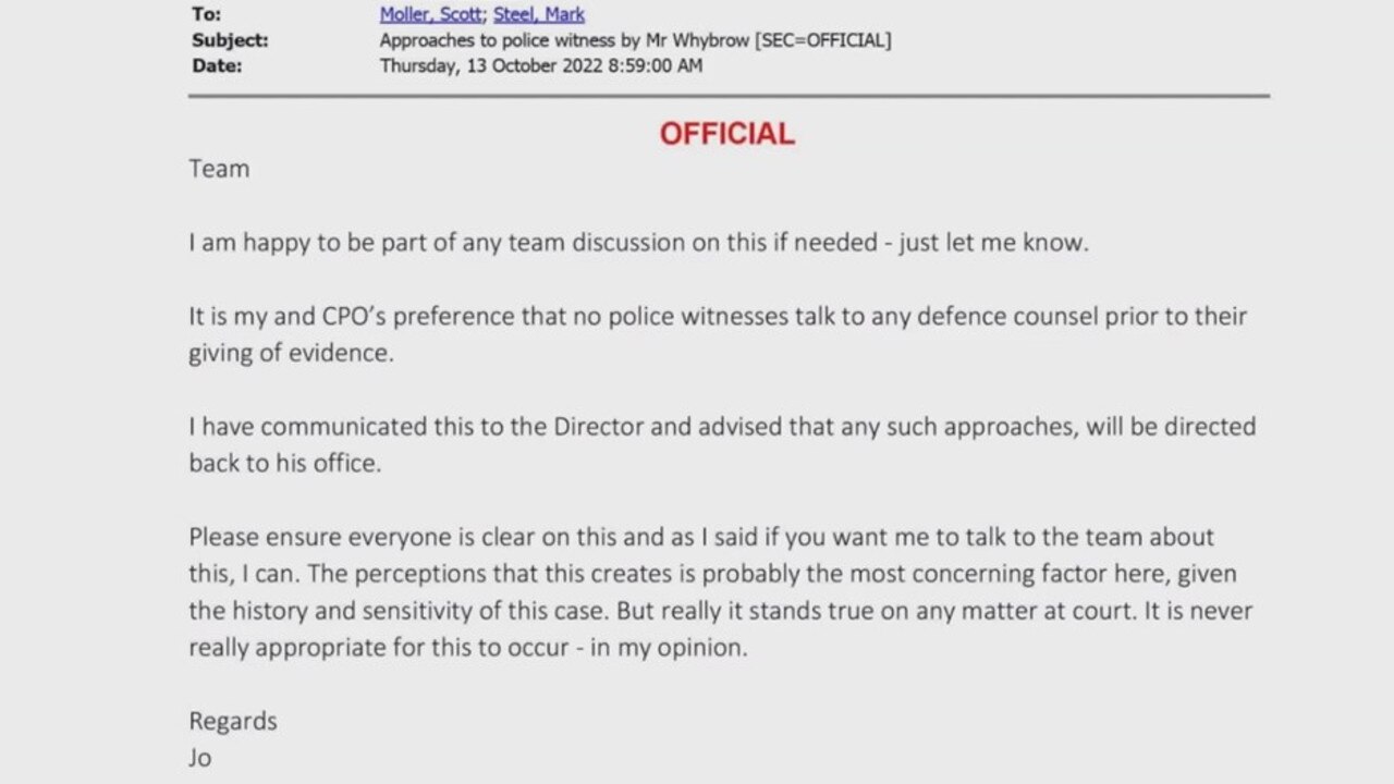 The Commander conceded she should have used a softer tone in her correspondence.