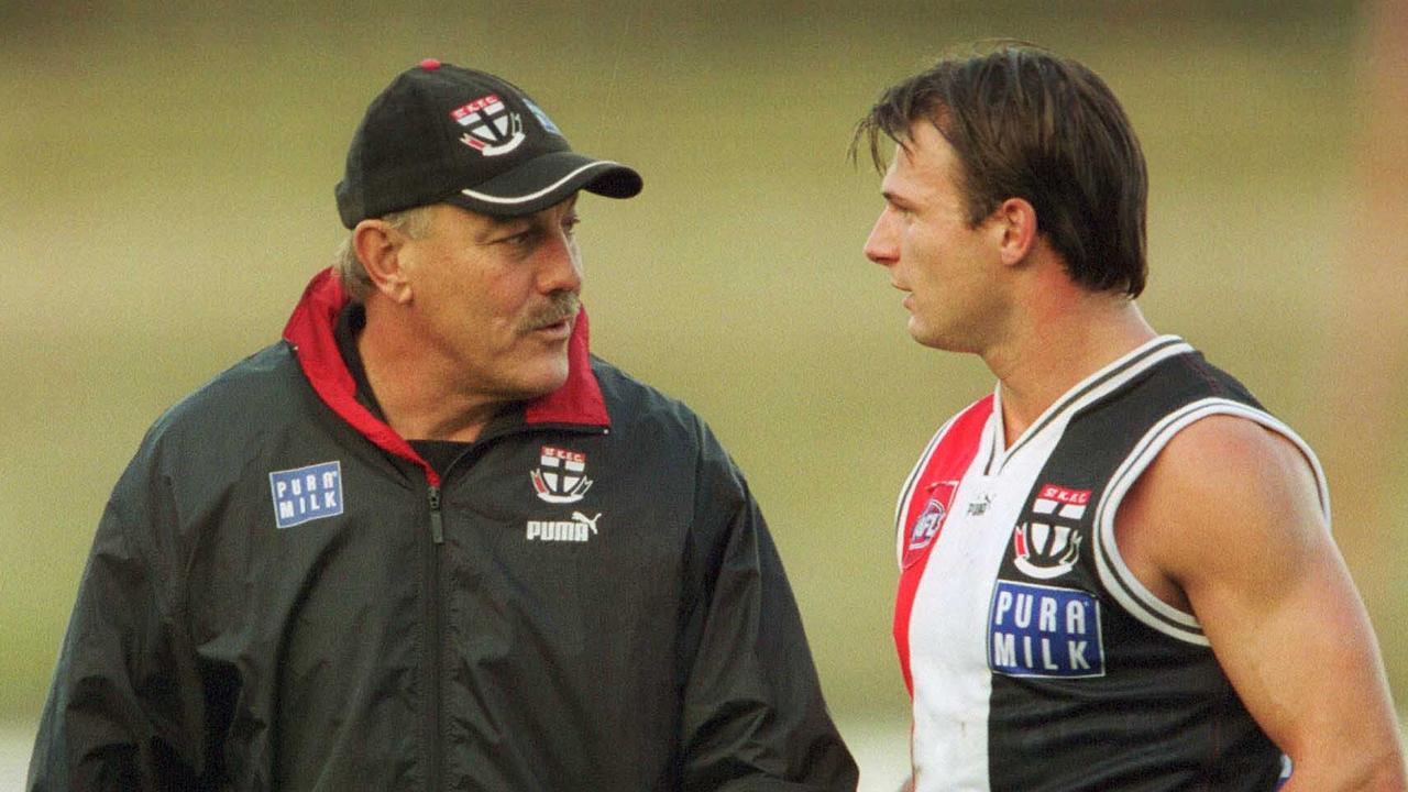 Malcolm Blight at St Kilda training in 2001.