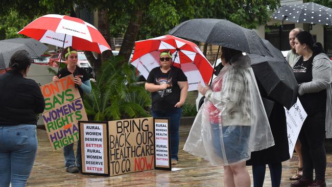 A group travelled from Biloela to take part in the rally.