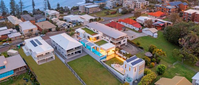 This stunning Kings Beach mansion at 15B Burgess Street is being marketed by Henzells with offers over $7m being sought.
