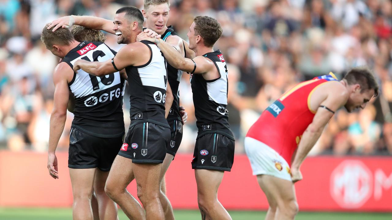 Port Adelaide was far too good for the Lions. Picture: Sarah Reed/AFL Photos via Getty Images