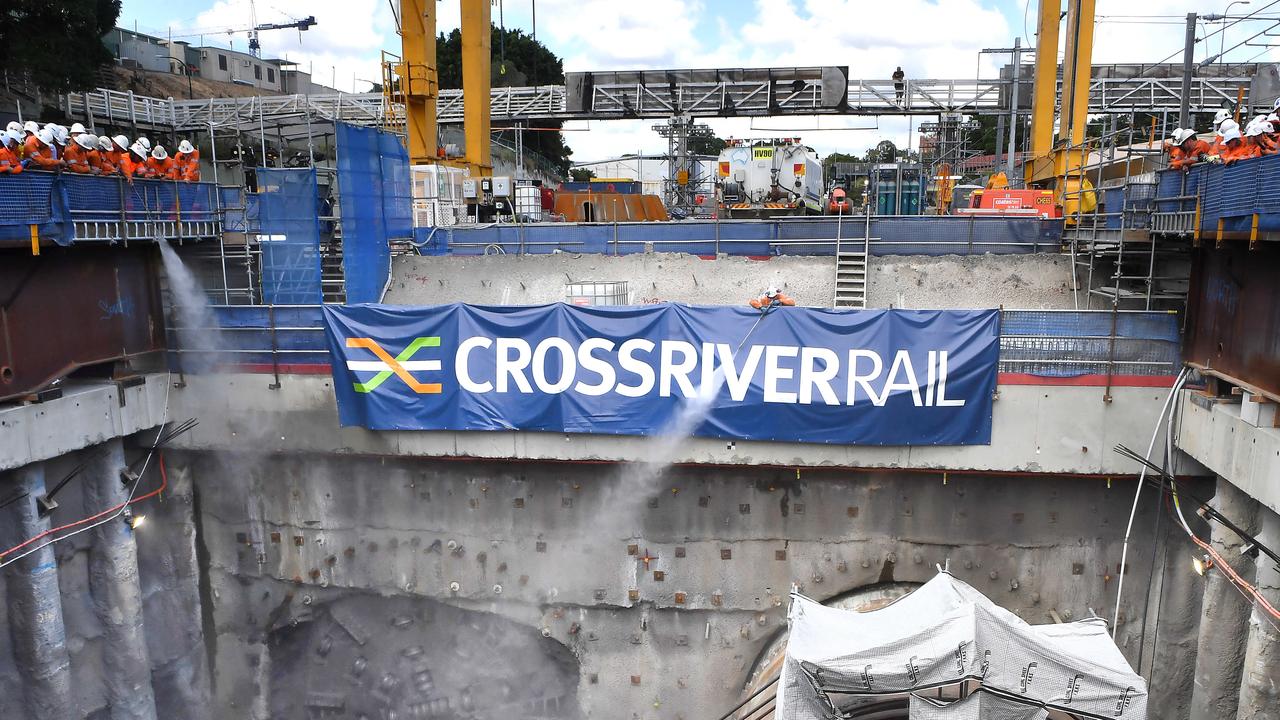 Queensland's largest ever infrastructure project Cross River Rail could be delayed following the workplace health and safety incident. Picture: NCA NewsWire / John Gass