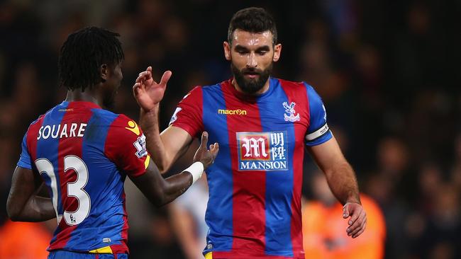 Mile Jedinak scored bragging rights over national teammate Mat Ryan.