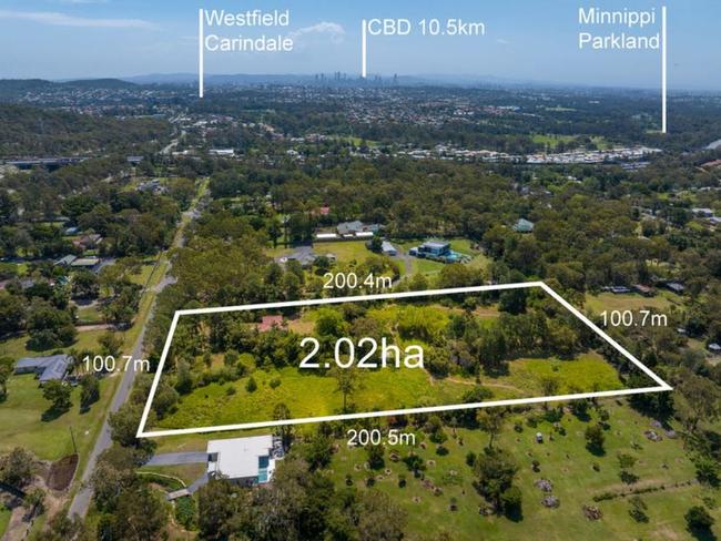 The spot was sought after by buyers eager to build a new family home on a large patch of land.