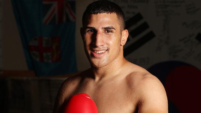 Justis Huni from Mark Wilson’s Bethania Boxing Club. Pic Annette Dew