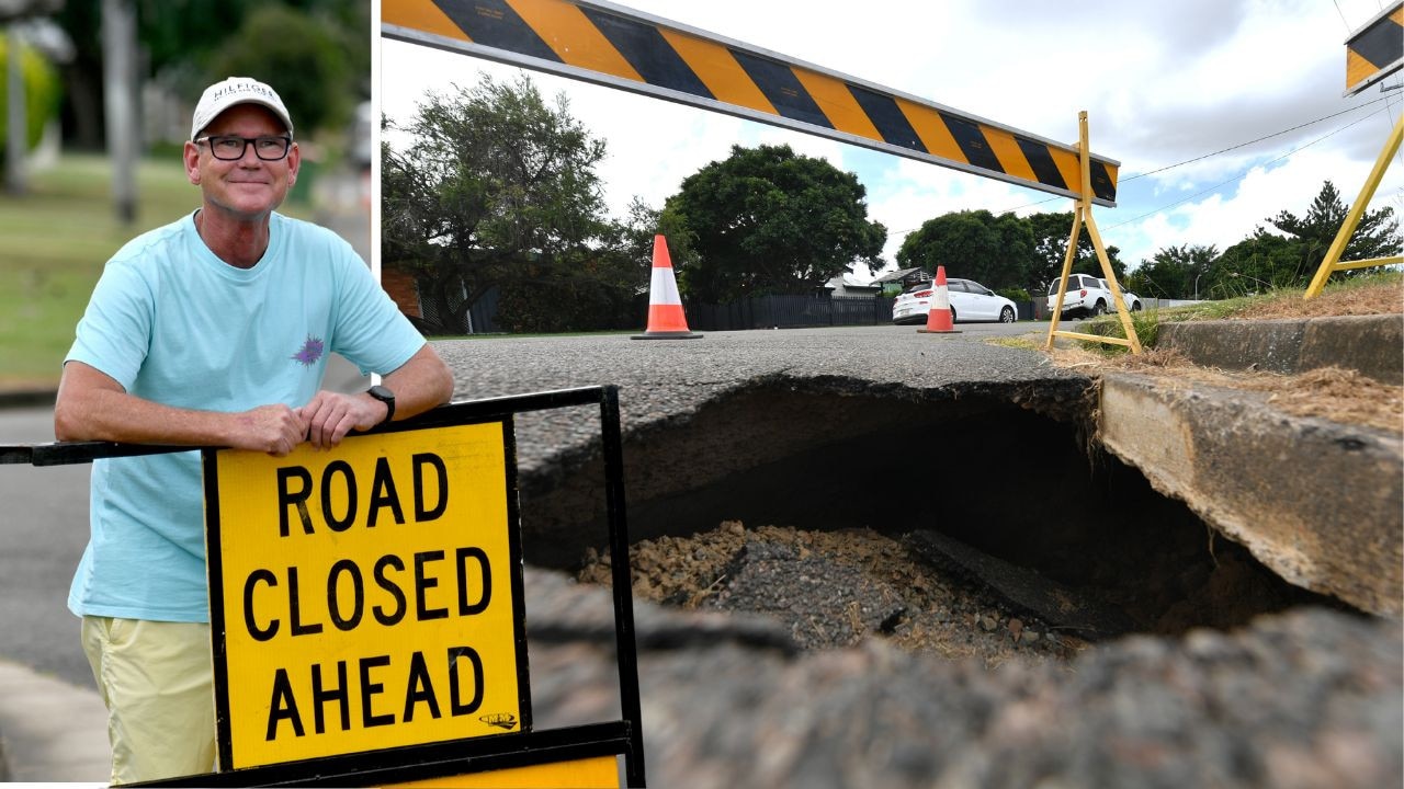 ‘You could climb in’: Sinkholes cave in across city
