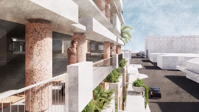 An artist's impression of Forme's development in James St, Fortitude Valley.