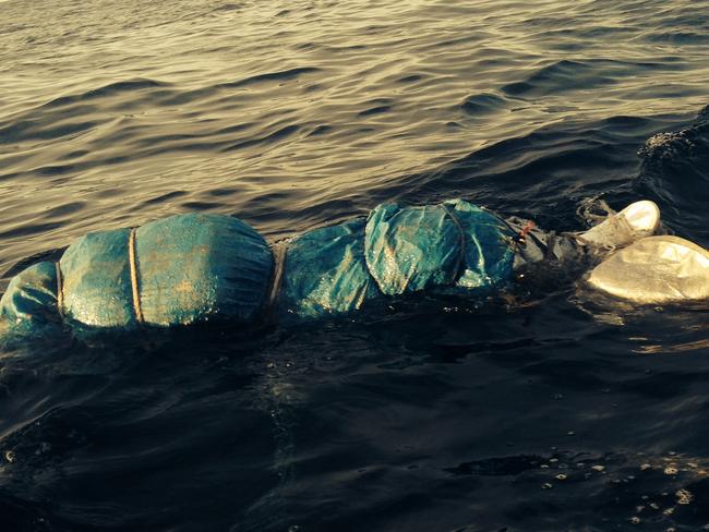 And his body was found floating, wrapped in tarpaulin, near Shelly Beach, Cronulla.