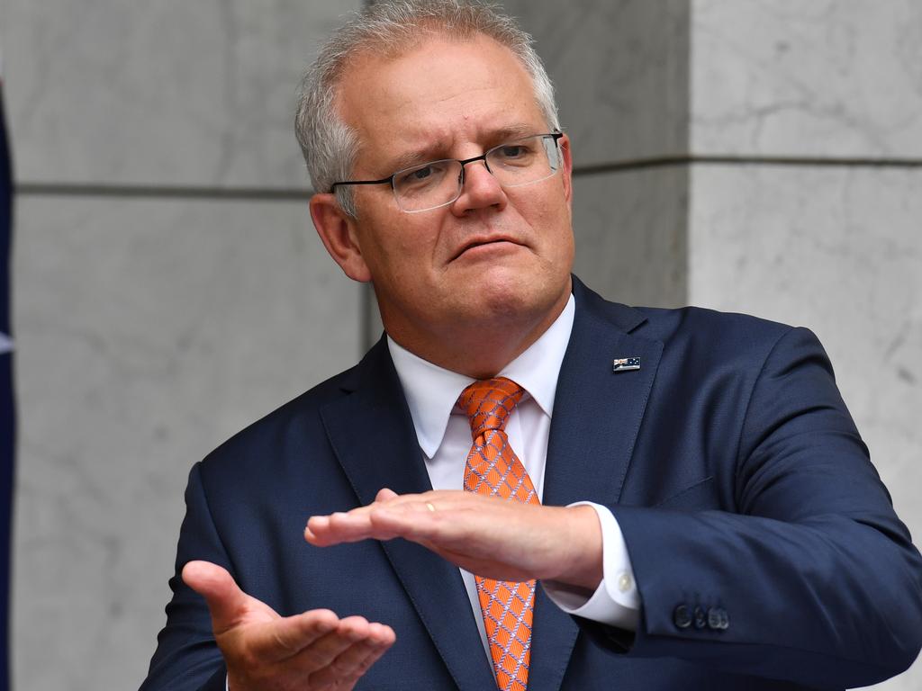 Scott Morrison has shifted his language on a net zero target. Picture: Sam Mooy/Getty Images