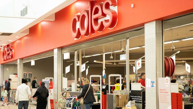 The rise in margins at Coles is particularly interesting to look at because it doesn’t come from the usual game of just whacking up prices. Instead, it has to do with what they call ‘loss’. Coles. Picture: NCA NewsWire/Morgan Sette