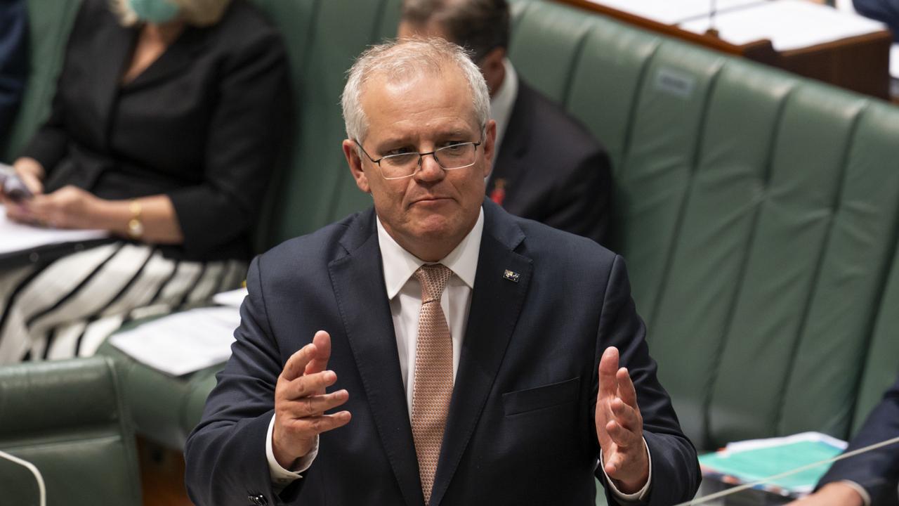 Scott Morrison will have to rein in two vaccine hesitant MPs who crossed the floor on Wednesday. Picture: NCA NewsWire/Martin Ollman