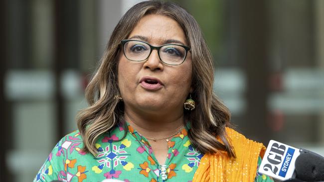 SYDNEY, AUSTRALIA -  NewsWirePhotos - Friday, 1 November 2024:Mehreen Faruqi pictured exiting  Federal Court.Justice Stewart delivered judgment in the matter of Mehreen Faruqi V Pauline Hanson in favour of Mehreen Faruqi.Picture: NewsWire / Monique Harmer