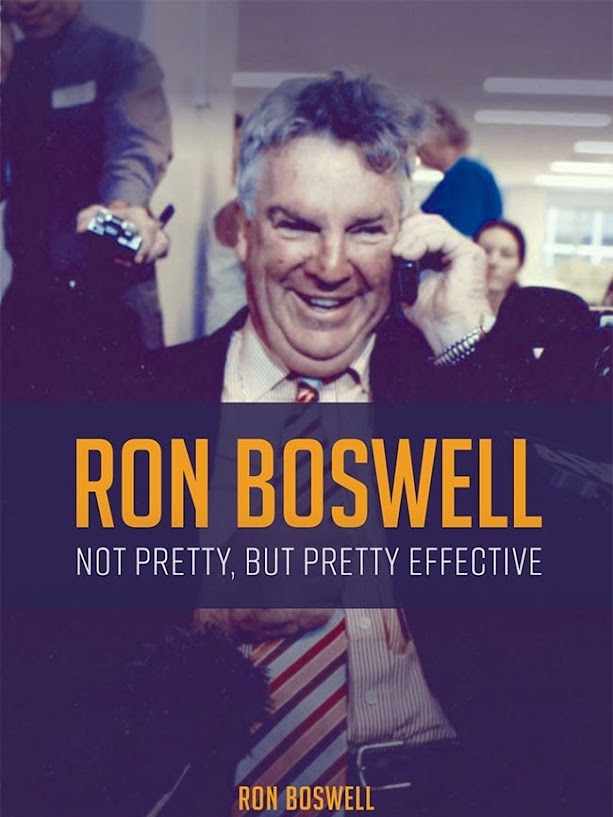 The cover of former Nationals Senator Ron Boswell's memoir. Picture: Connor Court Publishing.