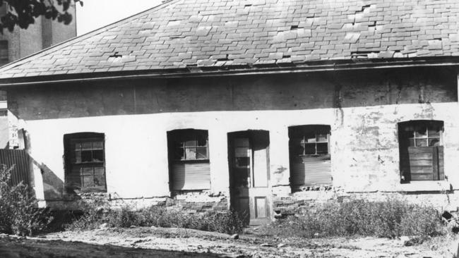 Judge Redmond Barry's former house in Thomson St, off Law Courts Place, in Melbourne in 1919. Picture: The Argus.