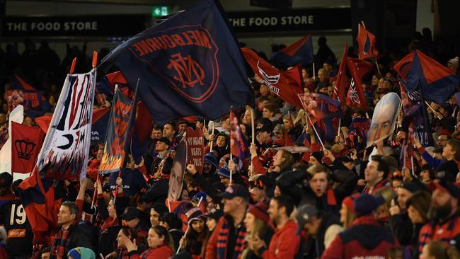 Demons fans were out in force in September. Pic: AAP