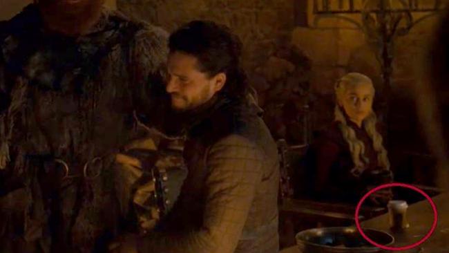 A coffee cup was spotted in the background of a recent Game Of Thrones episode. Picture: HBO