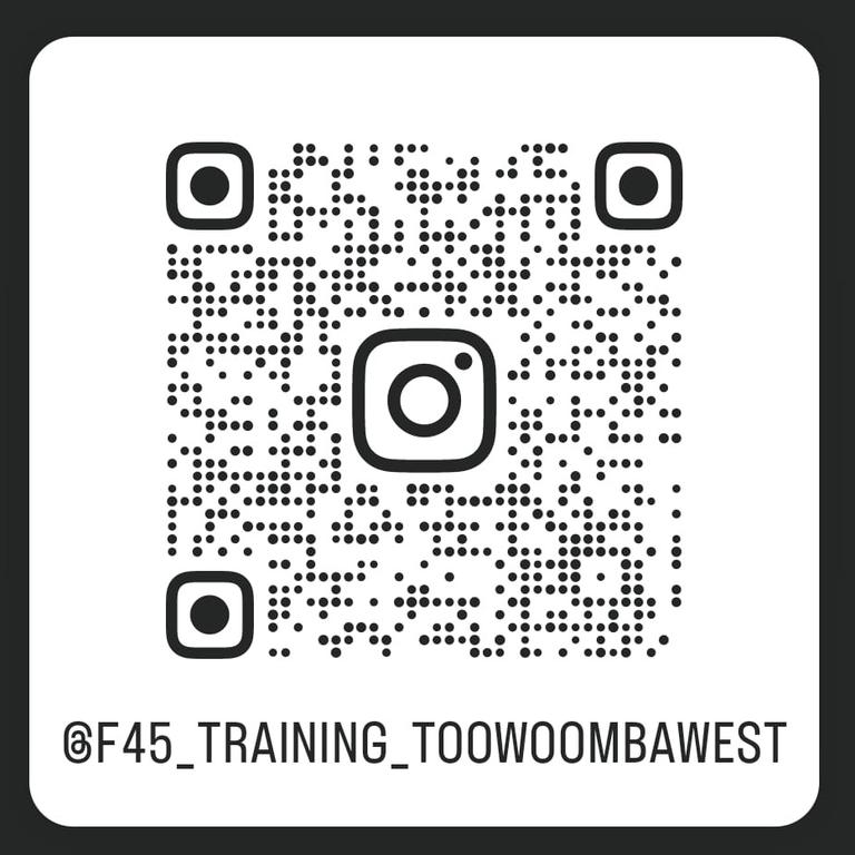 QR code to seven-day free pass for F45 Toowoomba West gym.