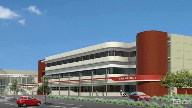 Artist's impression of the $58 million extension of the Lyell McEwin Hospital emergency department. Picture: Supplied