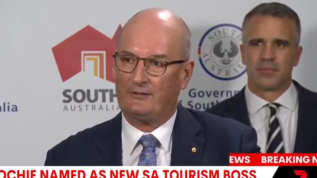 David Koch has been revealed as the new chair of the South Australian Tourism Commission following his resignation as Sunrise co-host last year. Picture: Supplied / Seven News