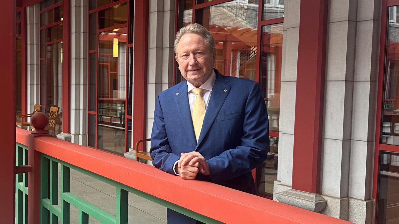 Fortescue executive chairman Andrew Forrest at Beijing’s Tsinghua university.