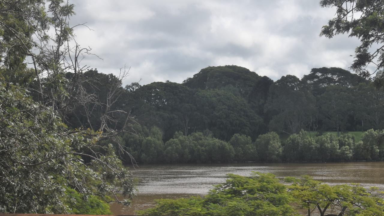 A man claims to have seen a large craft beneath the Burnett River.