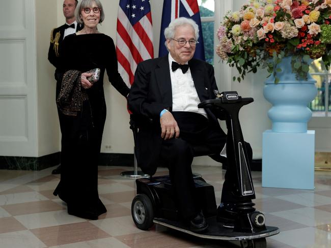 US-Israeli violinist Itzhak Perlman and his wife Toby Perlman also made the guest list. Picture: AFP