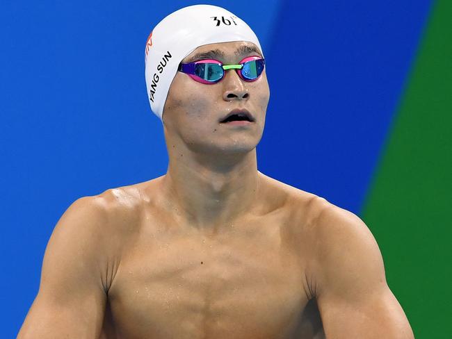 Sun Yang’s actions in smashing his blood samples were ‘wholly inappropriate’, the CAS report into his eight-year ban said. Picture: AAP