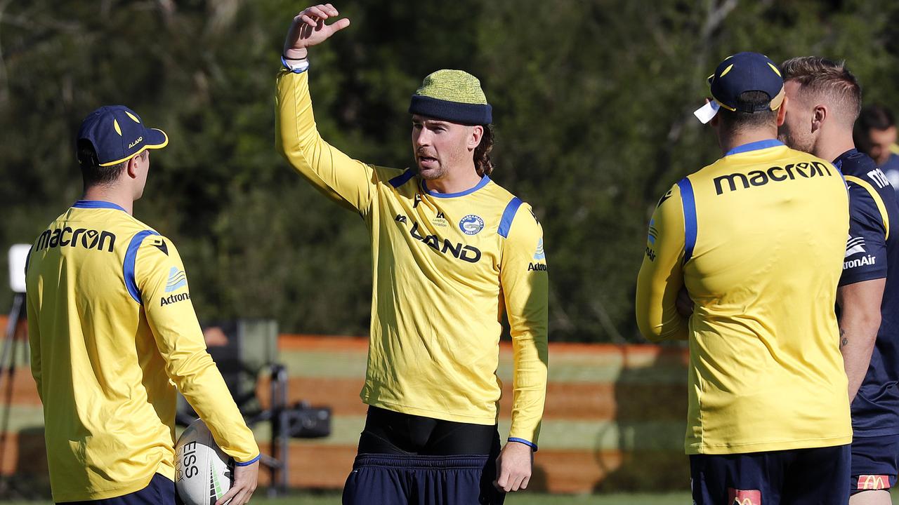 Clint Gutherson at Eels training this week. Picture: Toby Zerna