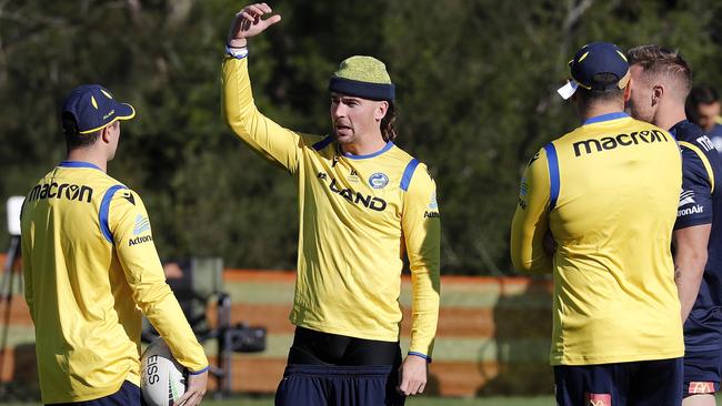 Clint Gutherson at Eels training this week. Picture: Toby Zerna