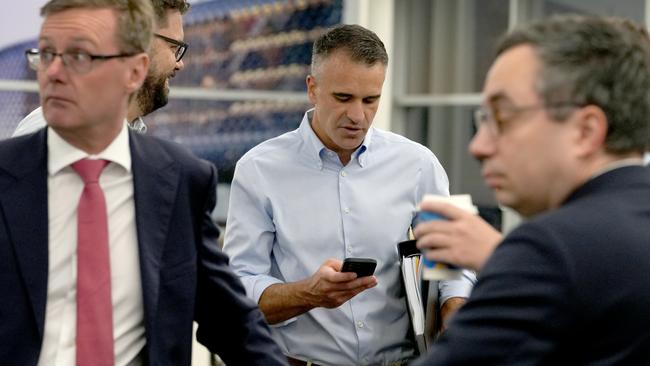 SA Premier Peter Malinauskas on early morning flight to Whyalla last week. He is preparing to return to the Iron Triangle city this week. Picture: NewsWire / Dean Martin