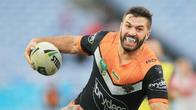 James Tedesco tried his hardest for the Tigers.