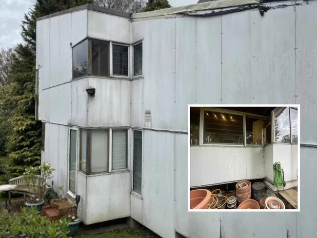 George Michael's home in ruins.