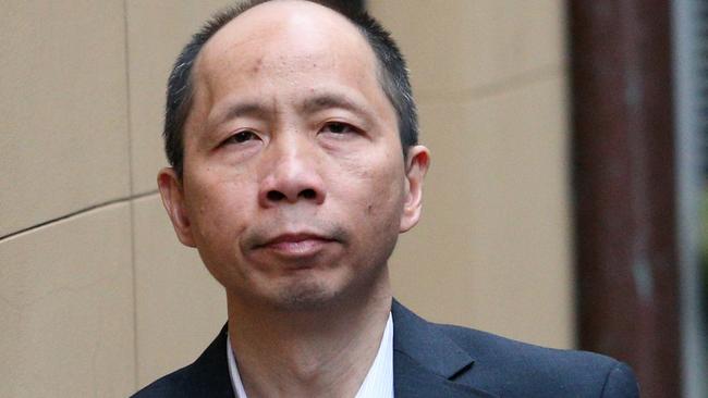 Robert Xie pictured leaving the Supreme Court in Sydney. Picture: Richard Dobson