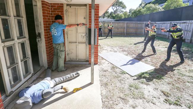 The neighbourhood is known as the active shooter village. Picture: Tim Carrafa