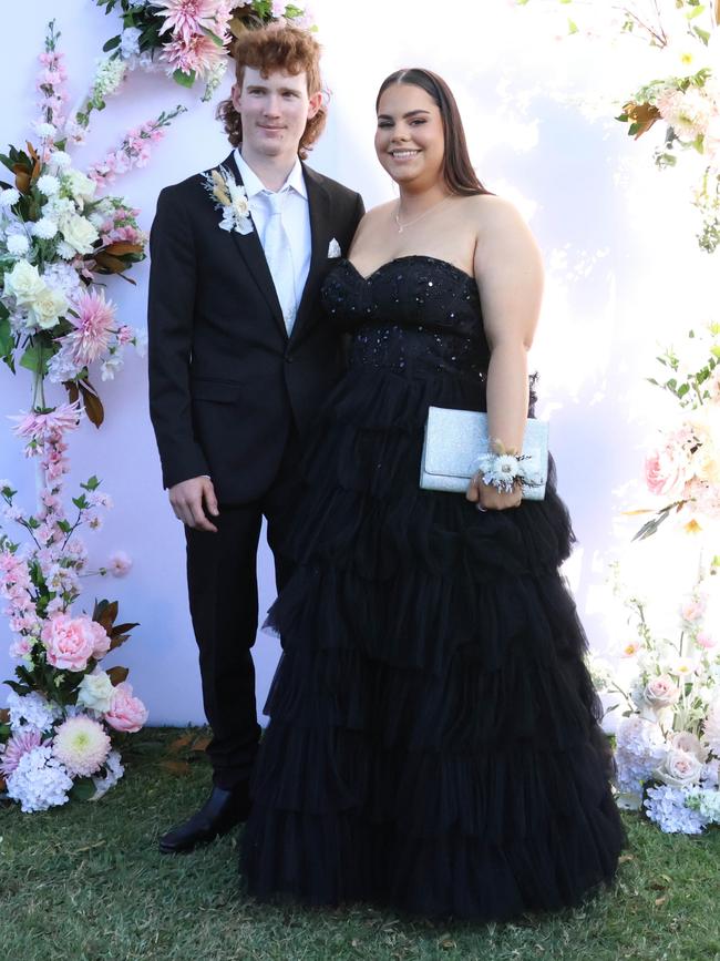Ashlee and formal partner at the 2024 St Ursula's College formal.