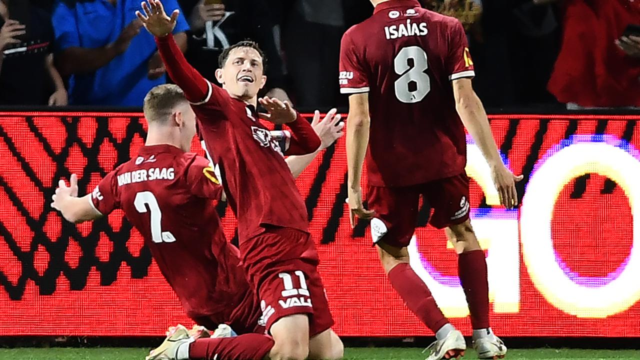 Craig Goodwin of Adelaide United delivered a dream performance in his last match before the World Cup.