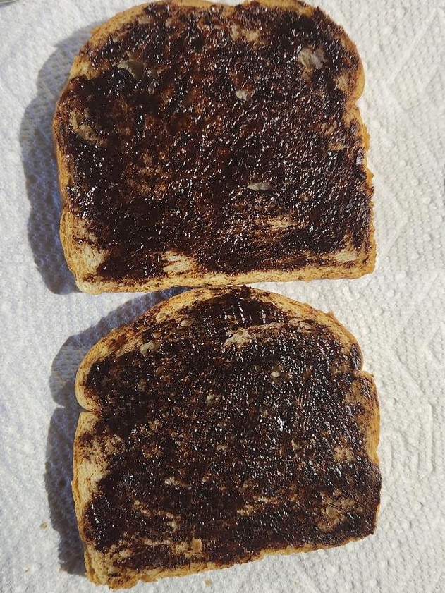 Another American’s version of Vegemite toast. Picture: Reddit