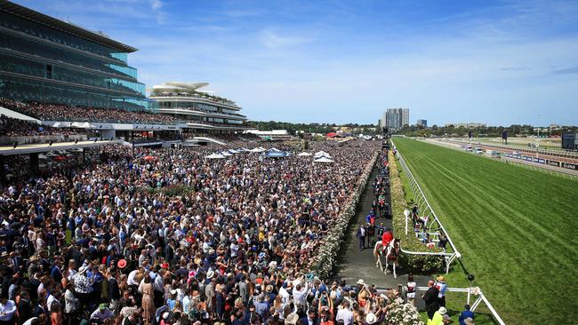 Crowds flock to the 2019 Melbourne Cup Day at Flemington. Picture: Mark Stewart