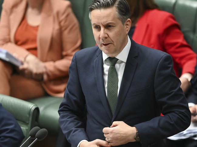 CANBERRA, AUSTRALIA, NewsWire Photos. AUGUST 8, 2023:Minister for Health and Aged Care Mark Butler during Question Time at Parliament House in Canberra. Picture: NCA NewsWire / Martin Ollman