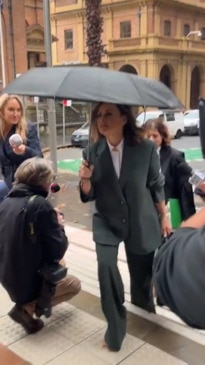 Lisa Wilkinson arrives at the Federal Court in Sydney