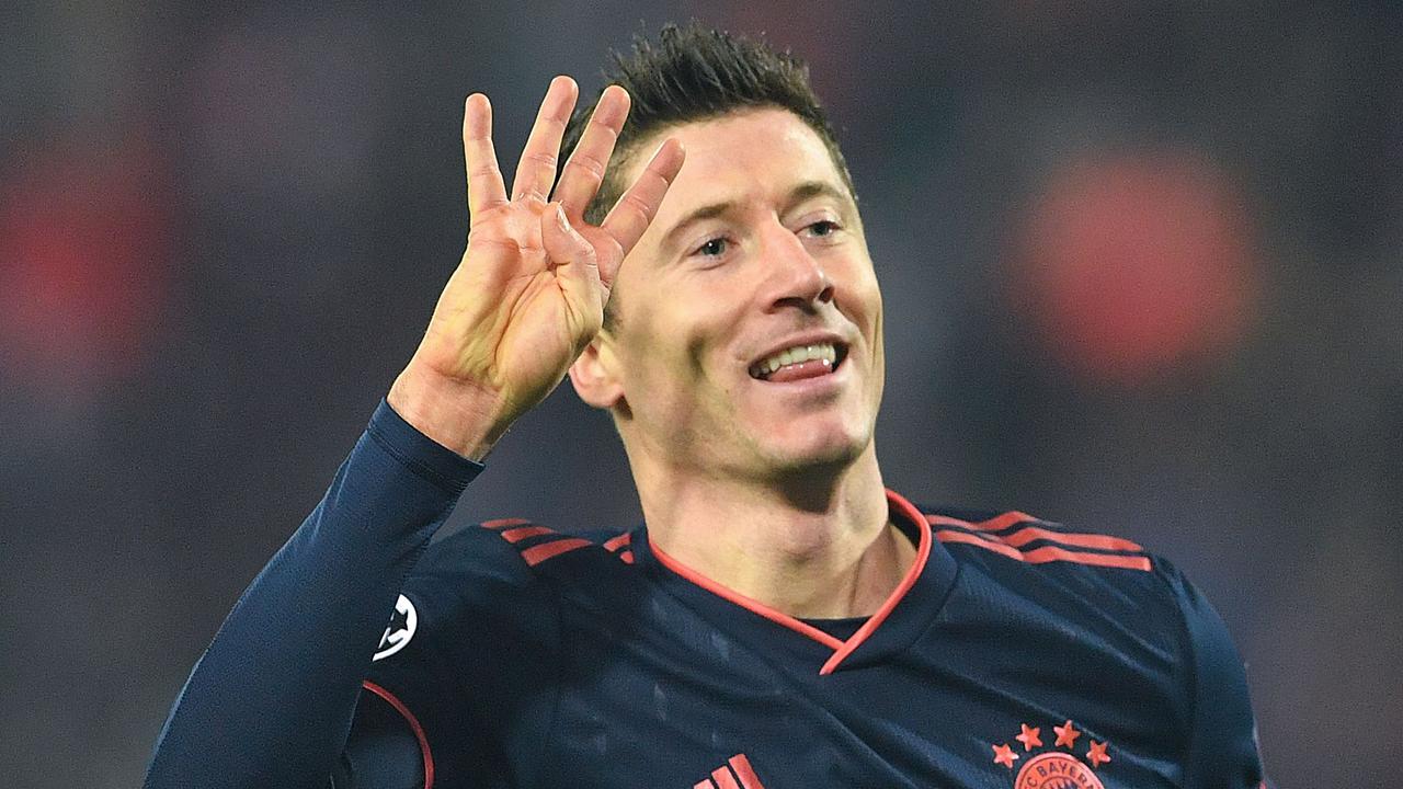 Bayern Munich’s Robert Lewandowski made Champions League history against Red Star