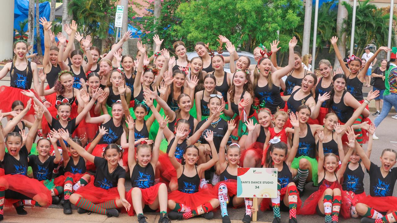 Same Dance Academy in the annual Christmas Pageant and Parade down the Esplanade and Knuckey Streets. Picture: Glenn Campbell