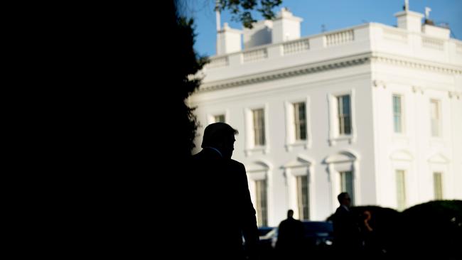 US President Donald Trump returns to the White House from St. John's Church. Picture: AFP